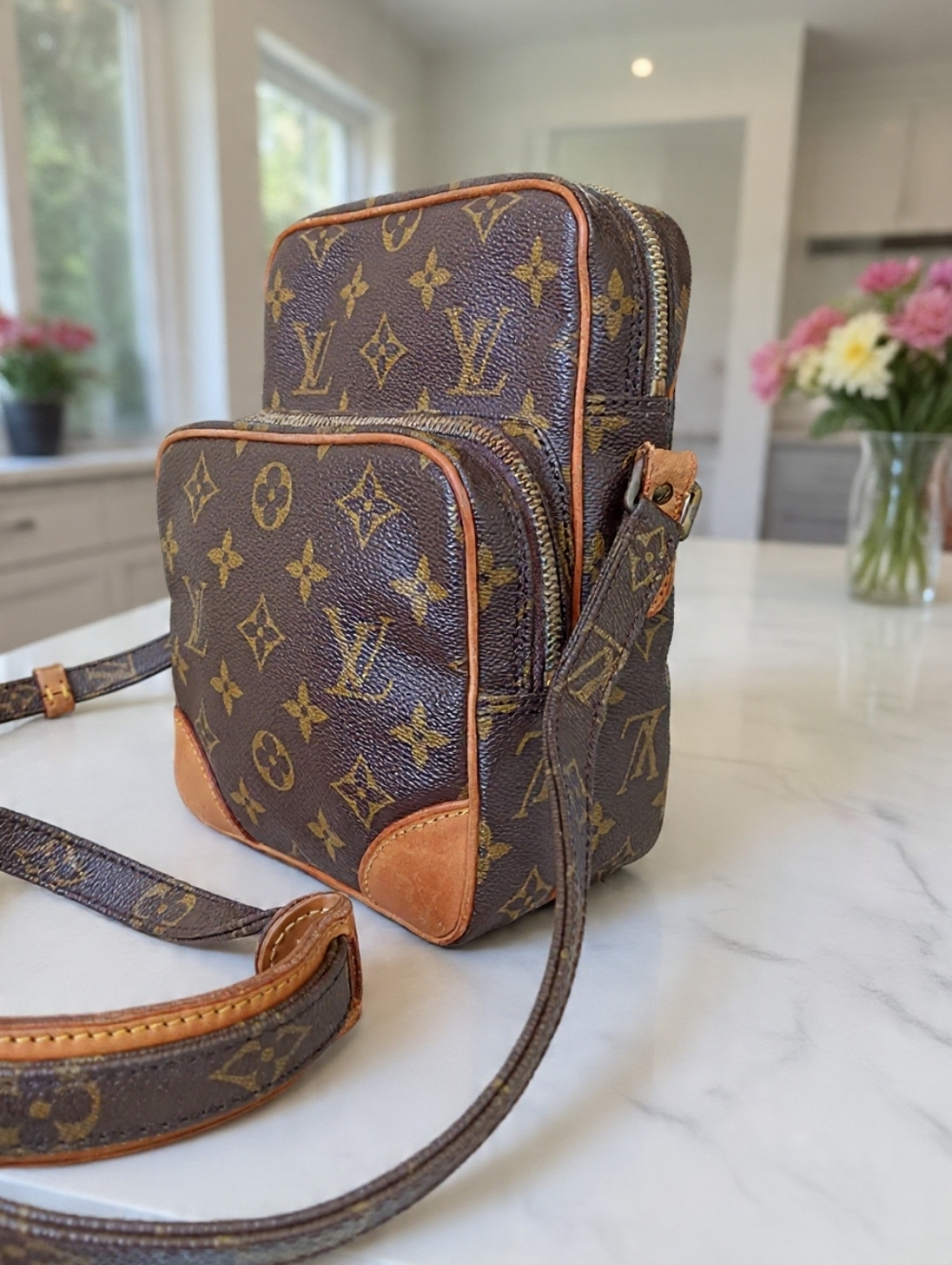 Louis Vuitton Monogram Amazon Crossbody Bag Vintage 1988 ✨ COA - Picture 4 of 13